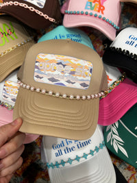 Light Pink Pearl Trucker Hat Chain - BIG FRENCHIES