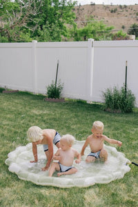 Green Gingham Splash Pad