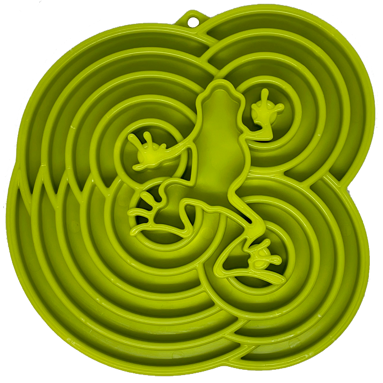Water Frog eTray - Shallow Slow Feeder Dog Bowl for Enrichment | USA Made - BIG FRENCHIES