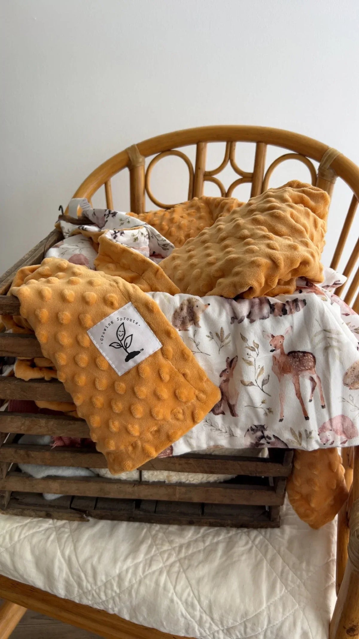 Forest Friends Minky Blanket - BIG FRENCHIES