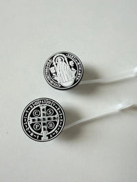 Catholic Straw Toppers: St. Benedict Medal (a 2 pack!) - BIG FRENCHIES