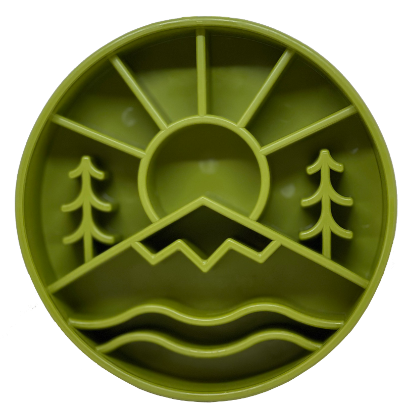 Great Outdoors eBowl - Slow Feeder Dog Bowl & Enrichment | USA Made - BIG FRENCHIES