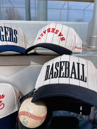 Baseball - Black Stripe Vintage Trucker Hat