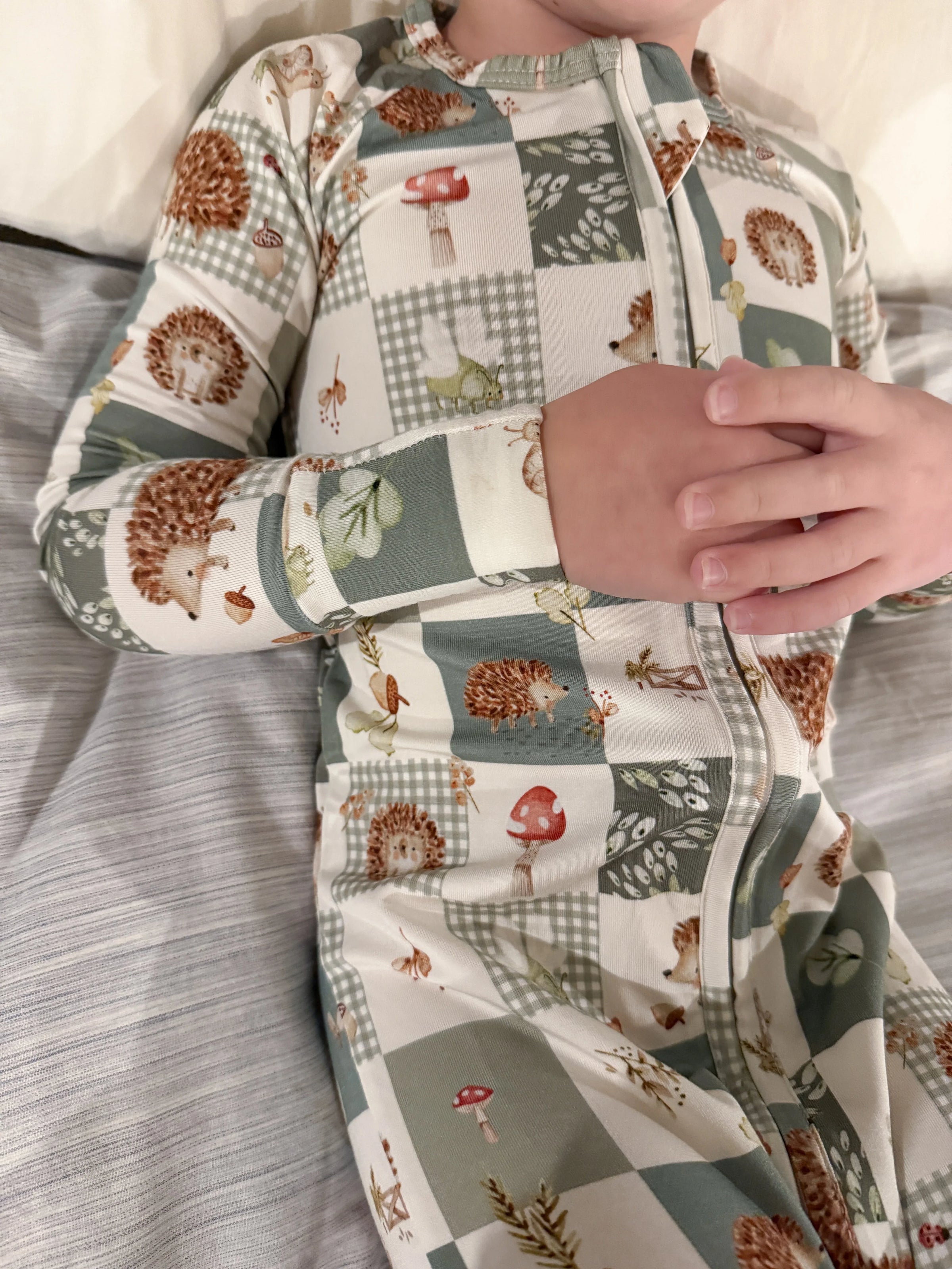 Harvest Hedgehogs Bamboo Zippy Pajamas - BIG FRENCHIES