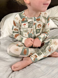 Harvest Hedgehogs Bamboo Zippy Pajamas - BIG FRENCHIES