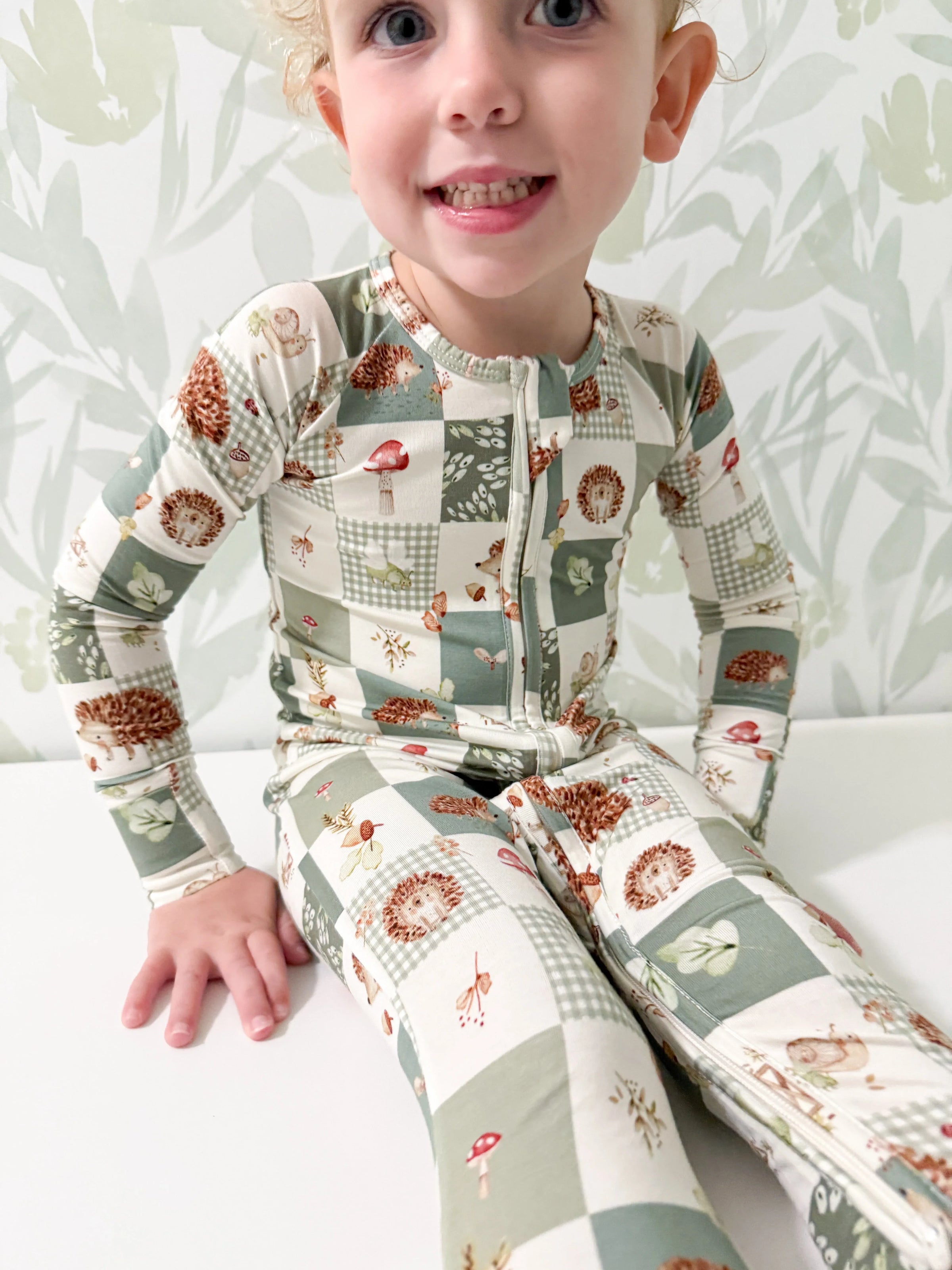 Harvest Hedgehogs Bamboo Zippy Pajamas - BIG FRENCHIES