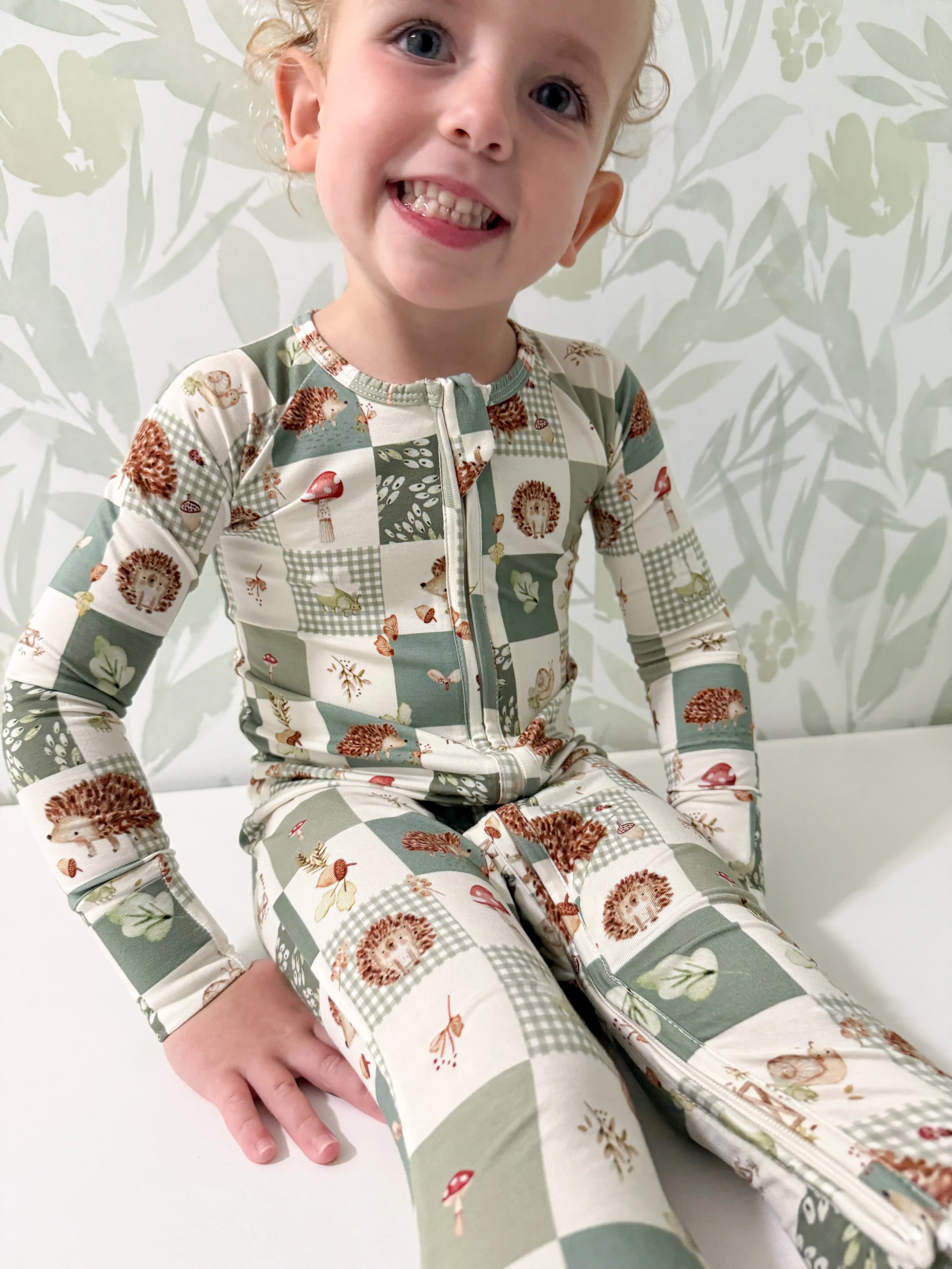 Harvest Hedgehogs Bamboo Zippy Pajamas - BIG FRENCHIES