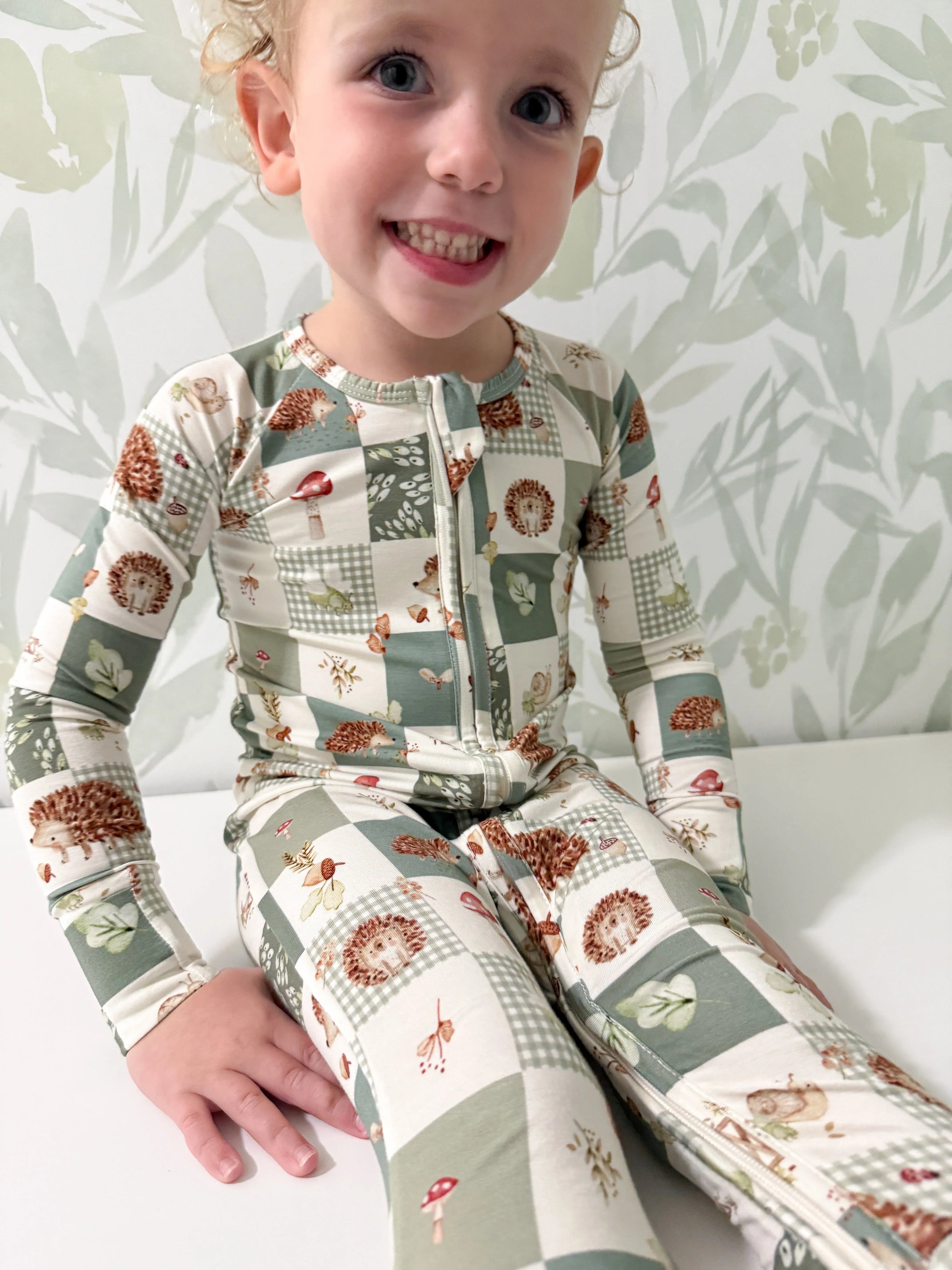 Harvest Hedgehogs Bamboo Zippy Pajamas - BIG FRENCHIES