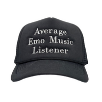 Average Emo Music Listener Custom Embroidered Trucker Hat