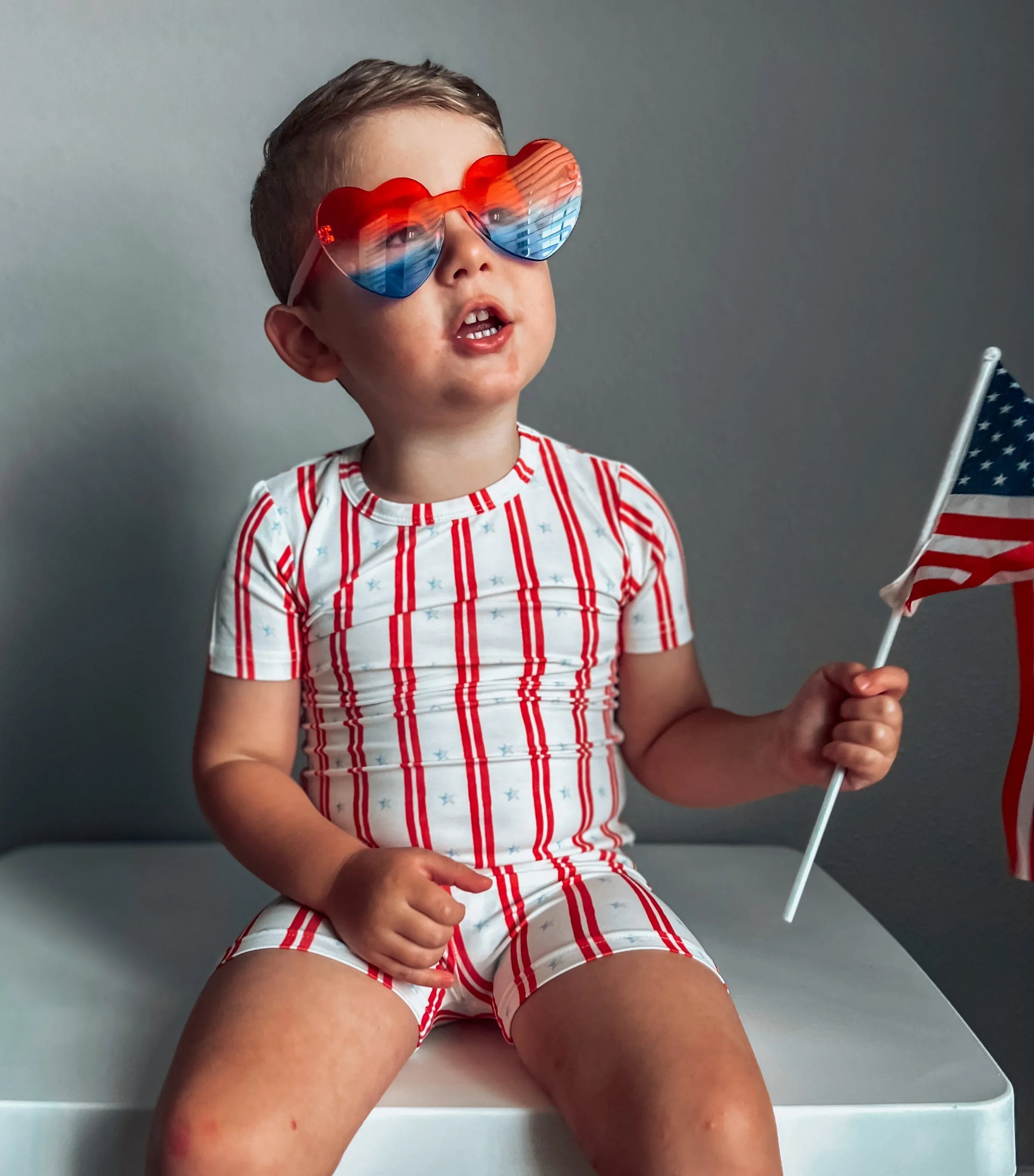 Stars & Stripes 2pc Bamboo Pajamas - BIG FRENCHIES