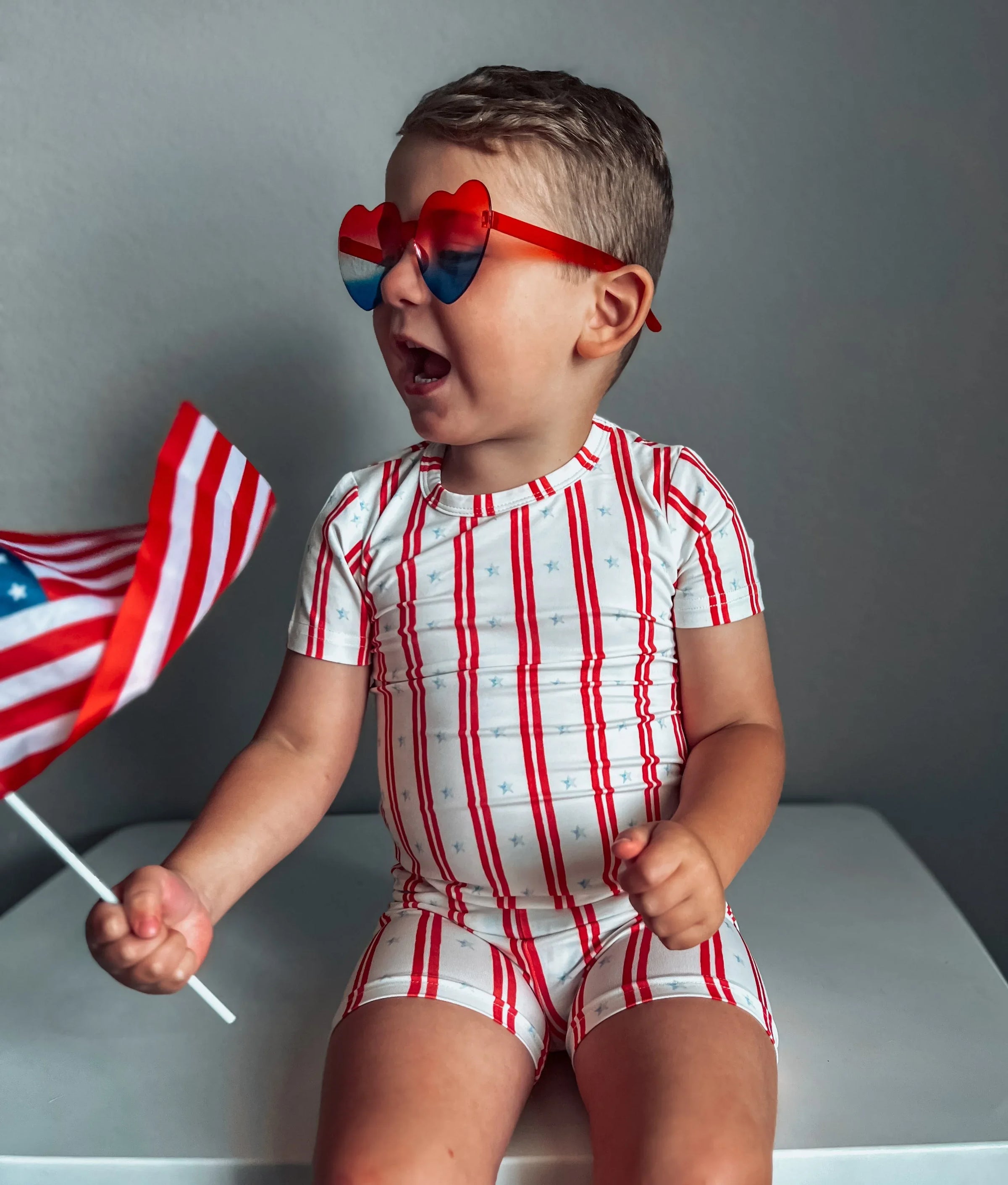 Stars & Stripes 2pc Bamboo Pajamas - BIG FRENCHIES