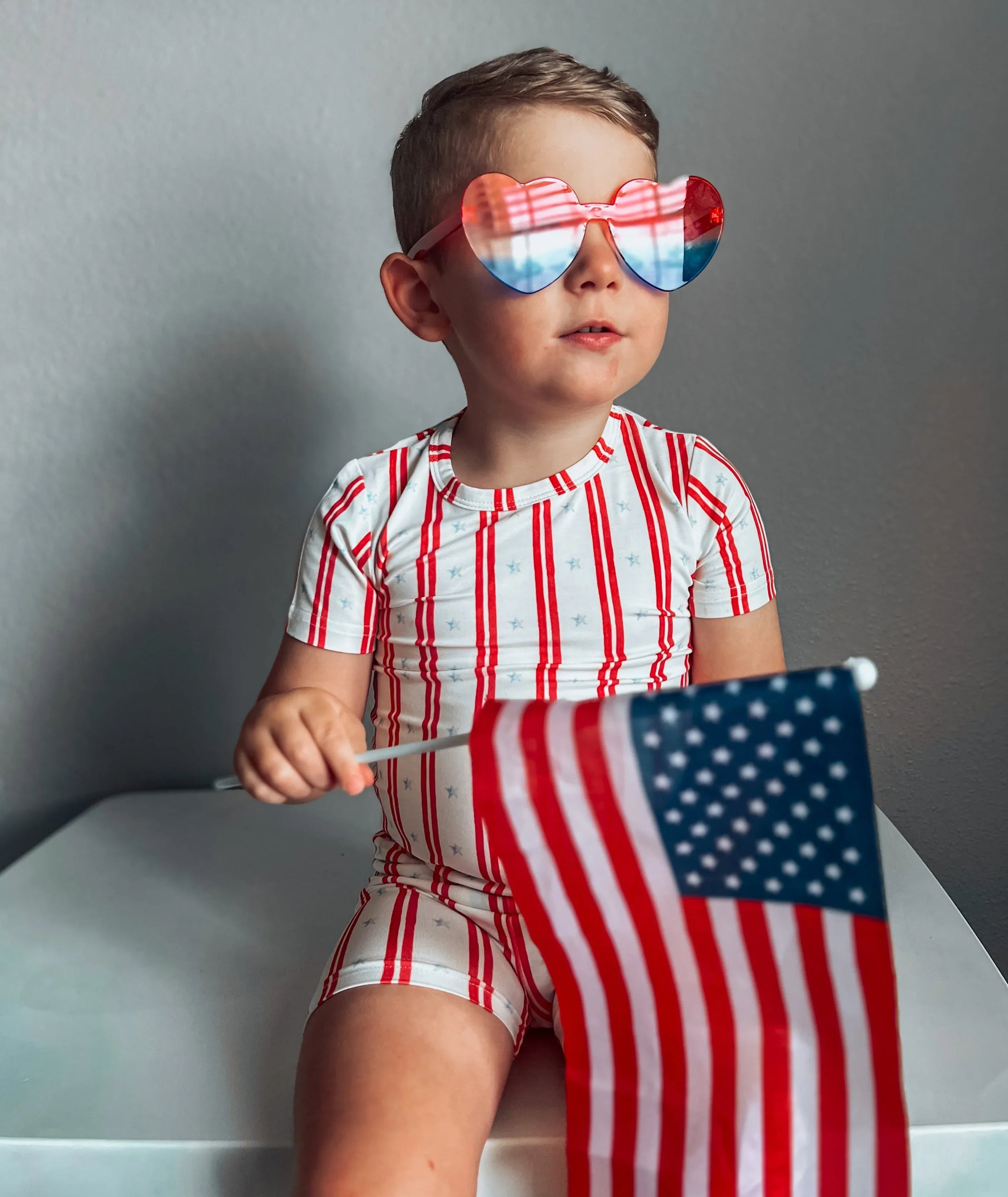 Stars & Stripes 2pc Bamboo Pajamas - BIG FRENCHIES