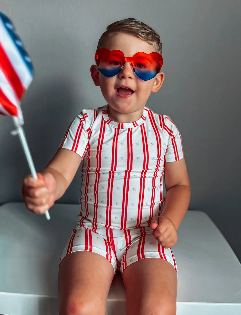 Stars & Stripes 2pc Bamboo Pajamas - BIG FRENCHIES