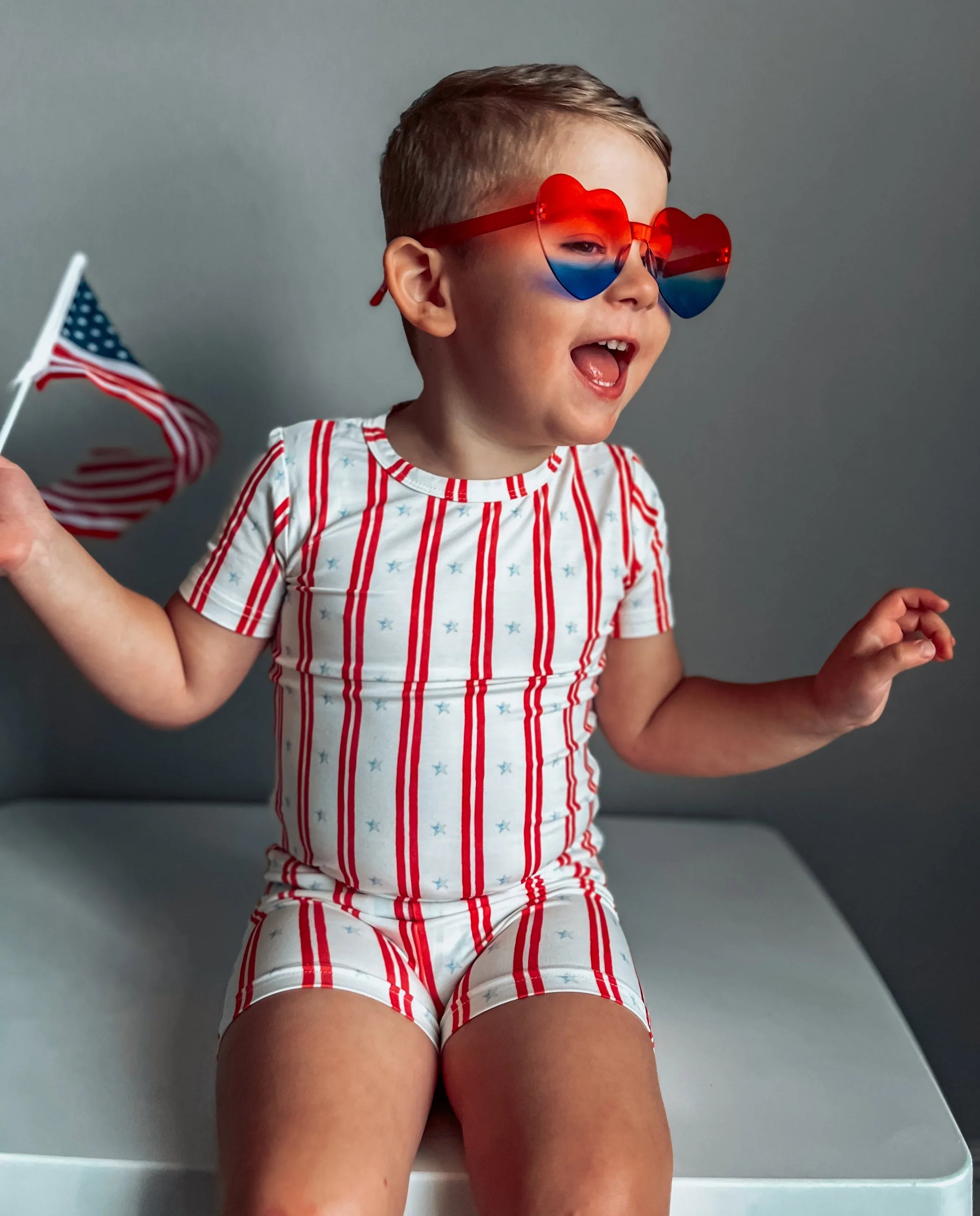 Stars & Stripes 2pc Bamboo Pajamas - BIG FRENCHIES