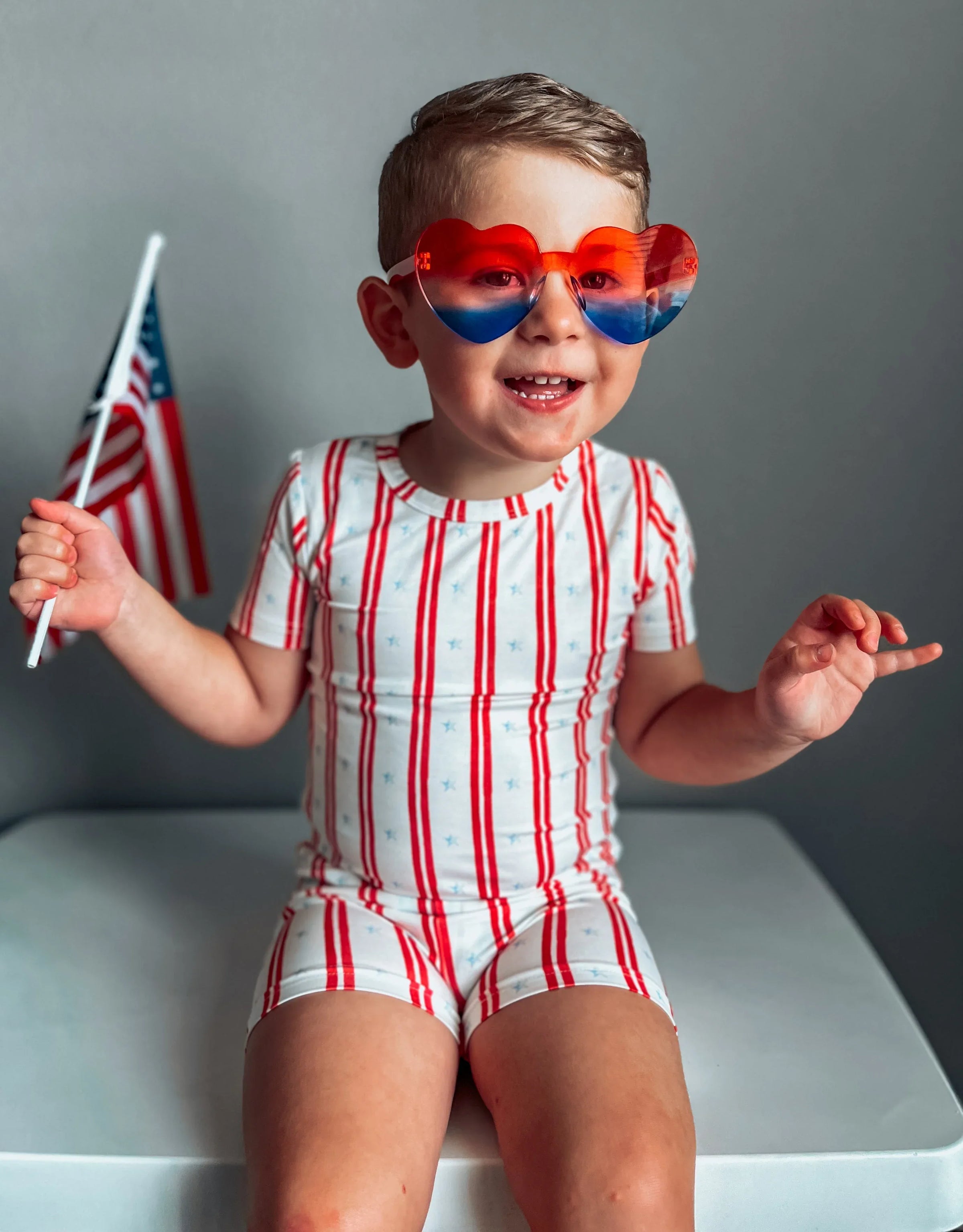 Stars & Stripes 2pc Bamboo Pajamas - BIG FRENCHIES