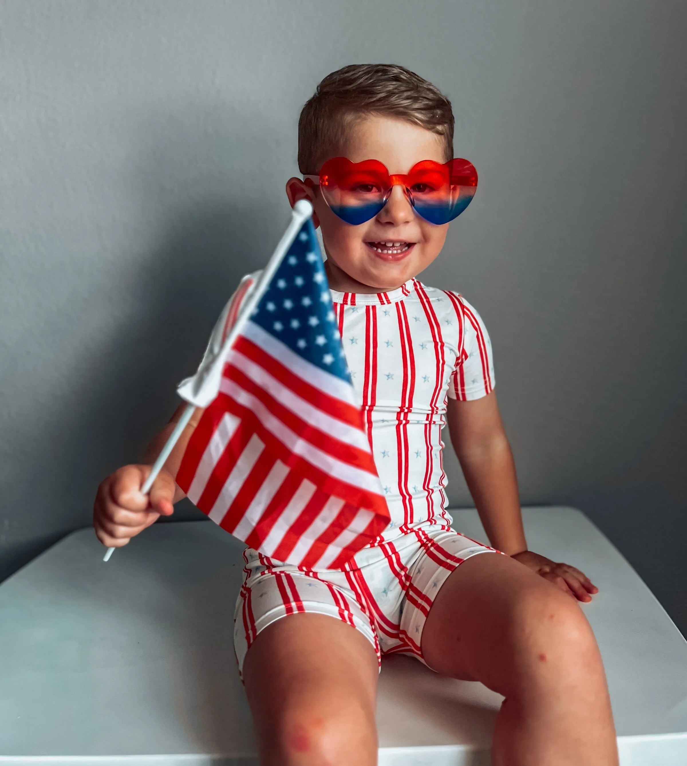 Stars & Stripes 2pc Bamboo Pajamas - BIG FRENCHIES