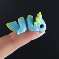 Micro 3D Printed Articulated Flexible Fidget Toy - Cute Sensory Pet Mini Gift Idea Assorted Baby Animal Bundle Goody Bags