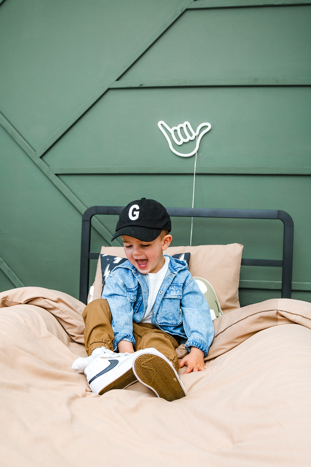 Black Letter Baseball Hat - BIG FRENCHIES