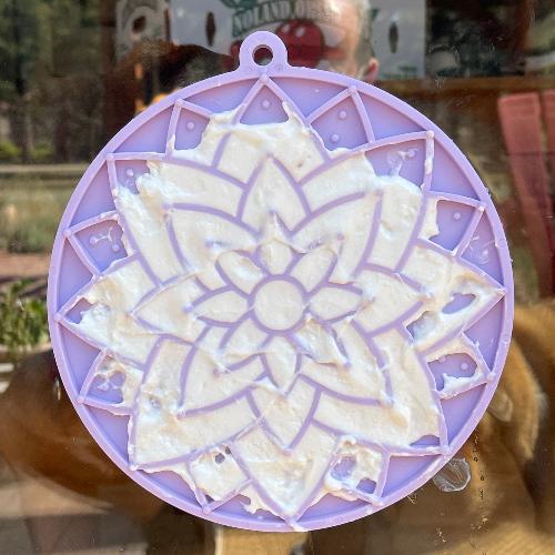 Lotus Design emat - Enrichment Lick Mat For Dogs and Cats - With Suction Cups | USA Made - BIG FRENCHIES