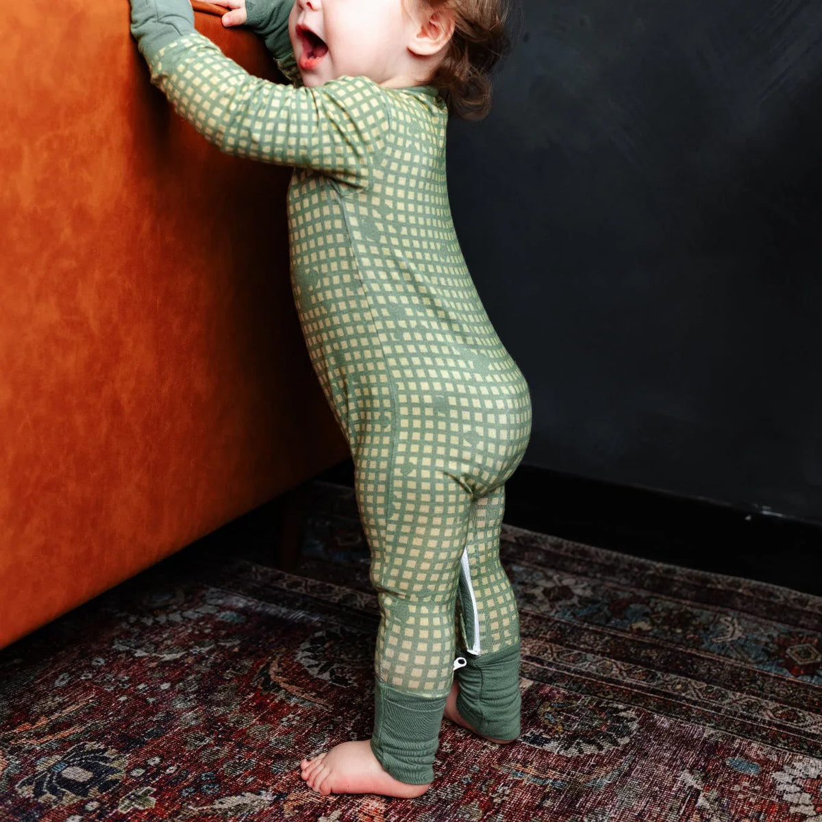 Desert Storm Plaid Zippie - BIG FRENCHIES