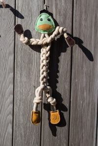 Dilly Duck Natural Rope Knottie® Dog Toy, Large (9mm diameter) - BIG FRENCHIES