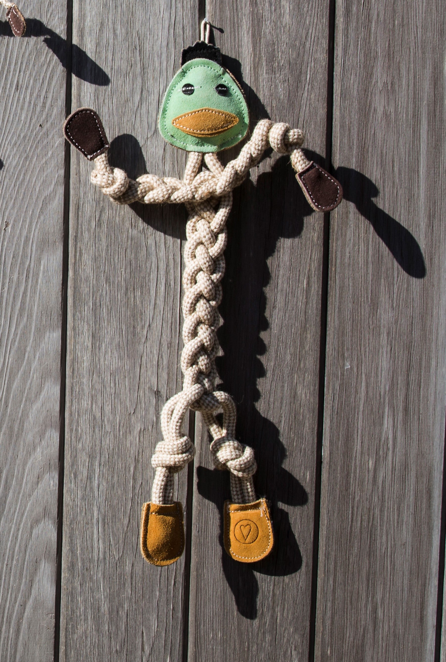Dilly Duck Natural Rope Knottie® Dog Toy, Large (9mm diameter) - BIG FRENCHIES