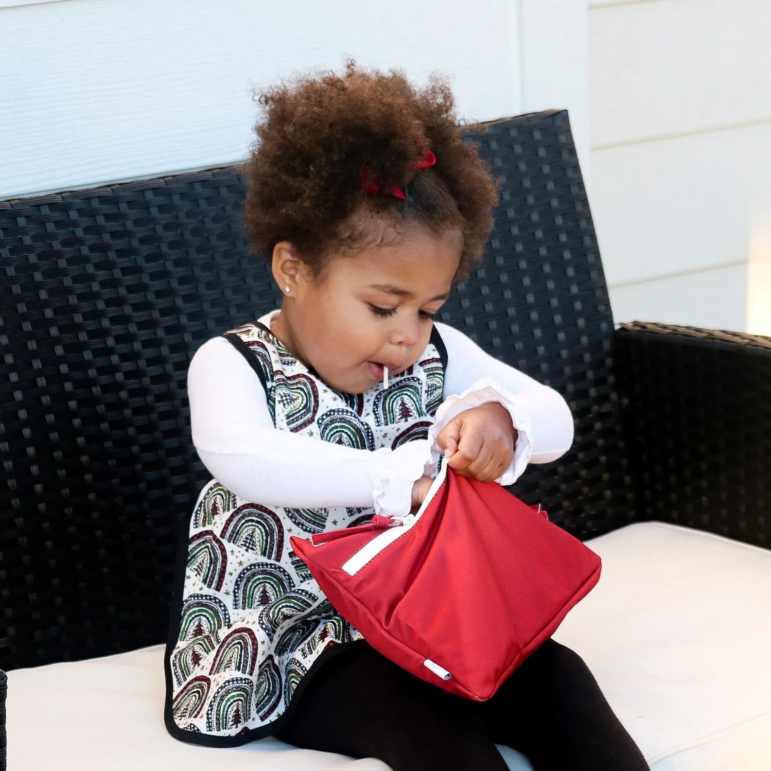 Solid Cranberry Minimalist - Waterproof Wet Bag (For mealtime, on-the-go, and more!) - BIG FRENCHIES