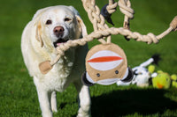 Stuey Sock Monkey Natural Rope Knottie® Dog Toy, Large (9mm rope diameter) - BIG FRENCHIES