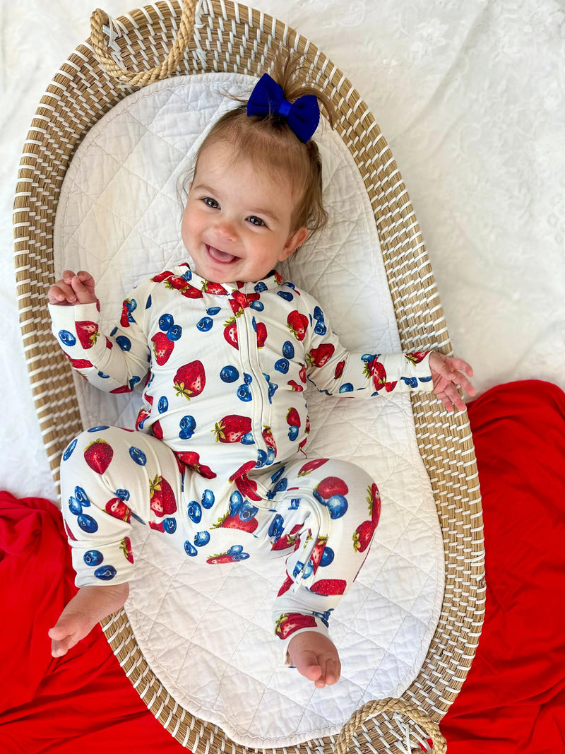Berry Sweet Bamboo Zippy Romper - BIG FRENCHIES