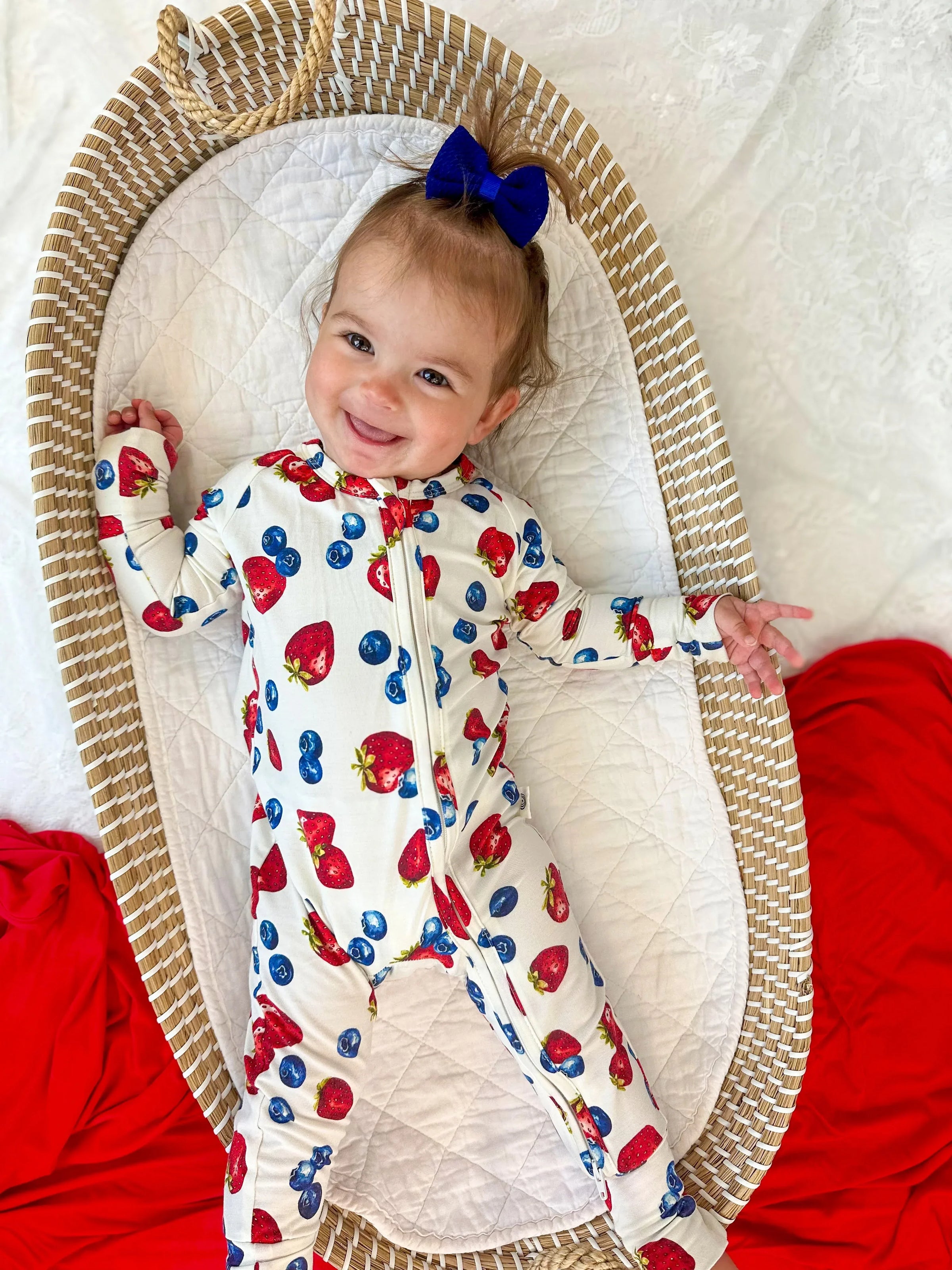 Berry Sweet Bamboo Zippy Romper - BIG FRENCHIES