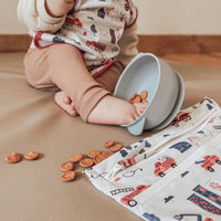 Be Brave - Firefighter - Waterproof Wet Bag (For mealtime, on-the-go, and more!) - BIG FRENCHIES