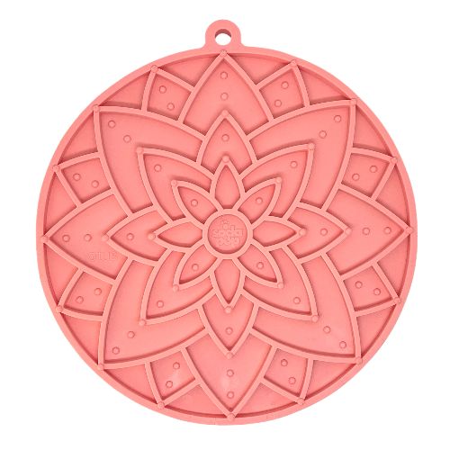 Lotus Design emat - Enrichment Lick Mat For Dogs and Cats - With Suction Cups | USA Made - BIG FRENCHIES