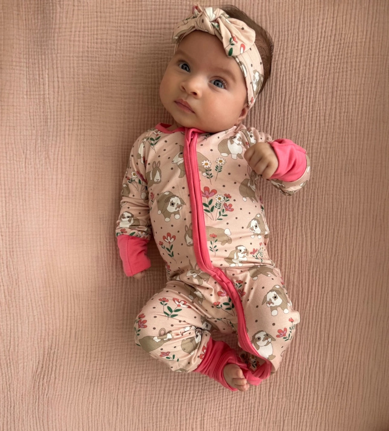 Meadow Bunny (Convertible Zip Footies) - BIG FRENCHIES