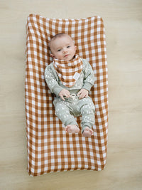 Gingham Muslin Changing Pad Cover - BIG FRENCHIES