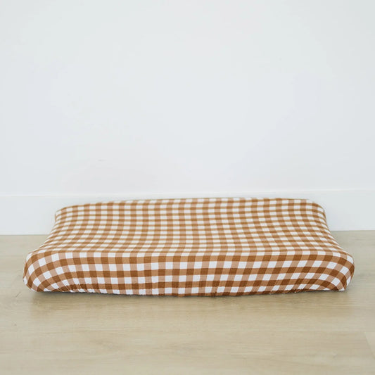 Gingham Muslin Changing Pad Cover - BIG FRENCHIES