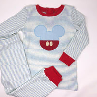 Sleepy Bees Blue Stripe Pajamas - BIG FRENCHIES