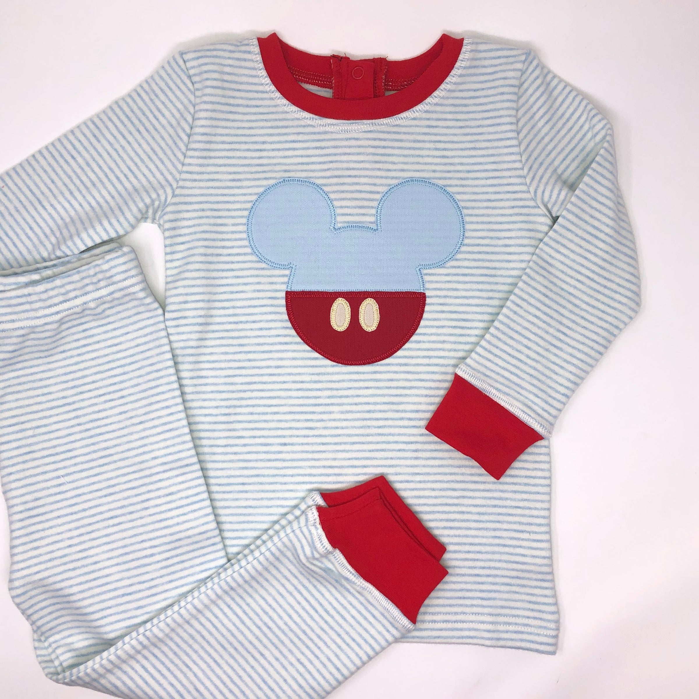 Sleepy Bees Blue Stripe Pajamas - BIG FRENCHIES