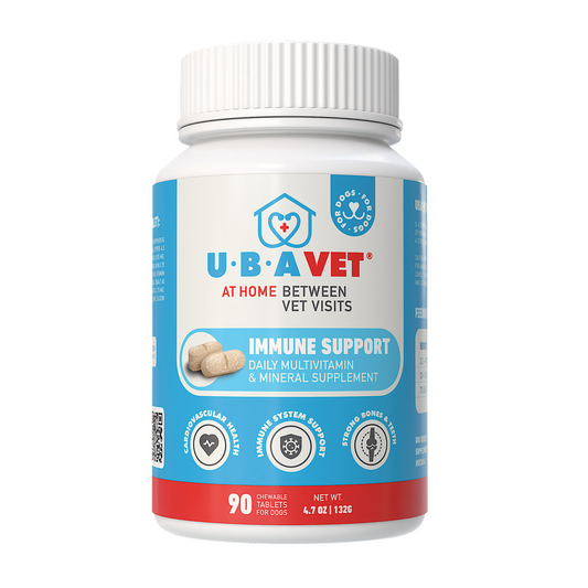 UBAVET Immune Support Daily Multi-Vitamin & Mineral Tablets for Dogs – 90 ct - BIG FRENCHIES