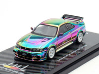 Nissan Skyline GT-R (R33) Nismo 400R RHD (Right Hand Drive) Chameleon "Tokyo Auto Salon Kuala Lumpur First Edition" 1/64 Diecast Model Car by Inno Models