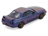 Nissan Skyline GT-R (R32) RHD (Right Hand Drive) Midnight Purple Metallic "Australian Special Edition" 1/64 Diecast Model Car by Inno Models