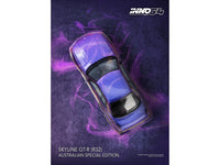Nissan Skyline GT-R (R32) RHD (Right Hand Drive) Midnight Purple Metallic "Australian Special Edition" 1/64 Diecast Model Car by Inno Models