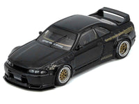 Nissan Skyline GT-R (BCNR33) RHD (Right Hand Drive) "Pandem - Rocket Bunny" Black 1/64 Diecast Model Car by Inno Models