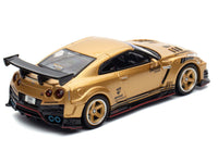 Nissan GT-R (R35) Top Secret Thailand RHD (Right Hand Drive) Gold Metallic "Thailand Diecast Expo 2025 Event Edition" 1/64 Diecast Model Car by Inno Models