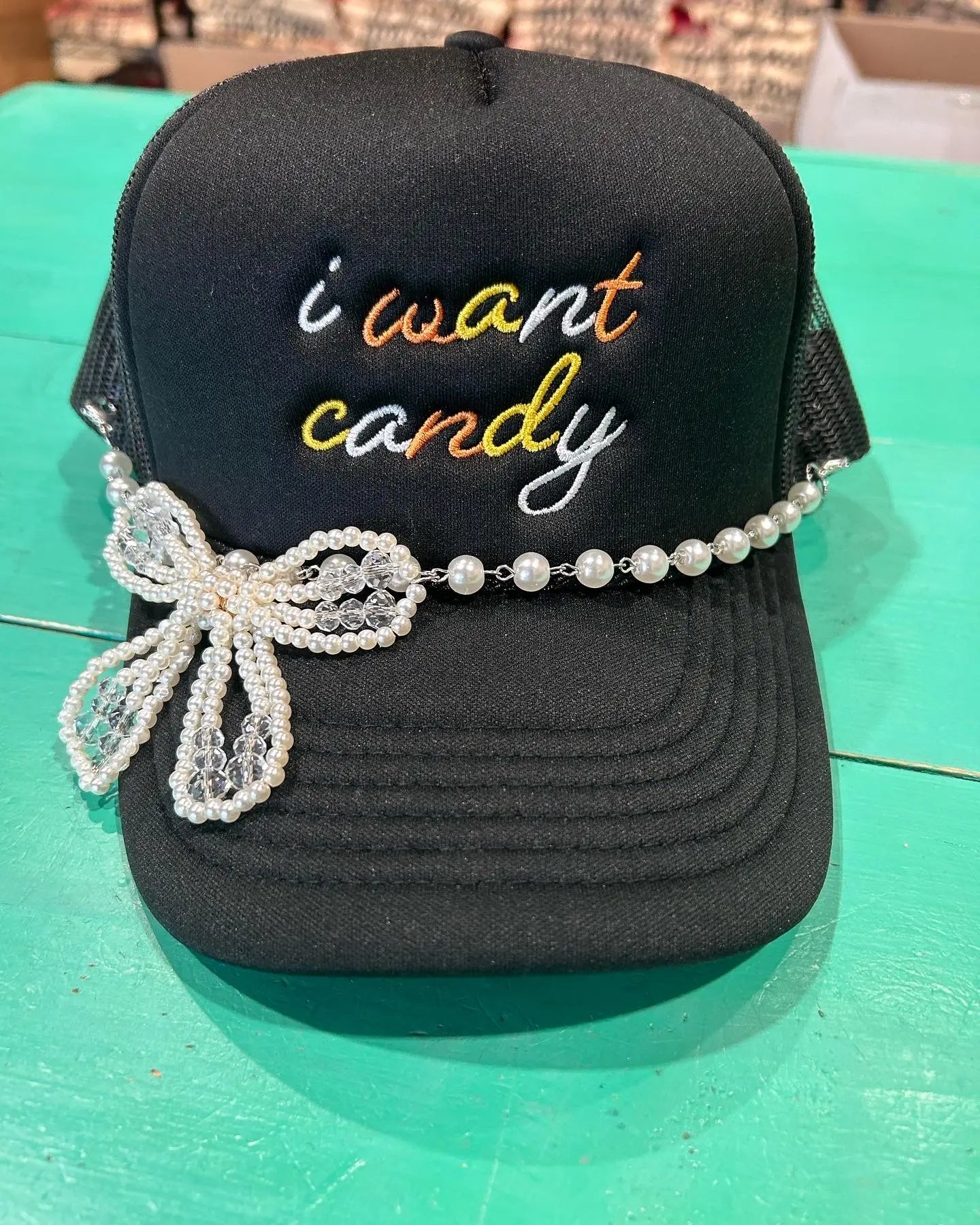 I Want Candy Trucker Hat - BIG FRENCHIES