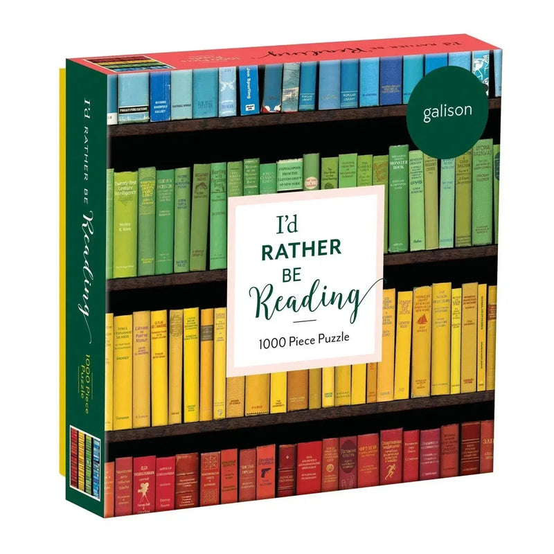 I'd Rather Be Reading 1000 Piece Jigsaw Puzzle Galison - BIG FRENCHIES