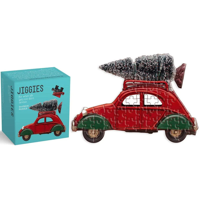 I'll Be Home for Christmas 54 Piece Mini Jigsaw Puzzle Gibbs Smith - BIG FRENCHIES