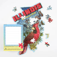 Illinois 100 Piece Mini Shaped Jigsaw Puzzle Galison - BIG FRENCHIES