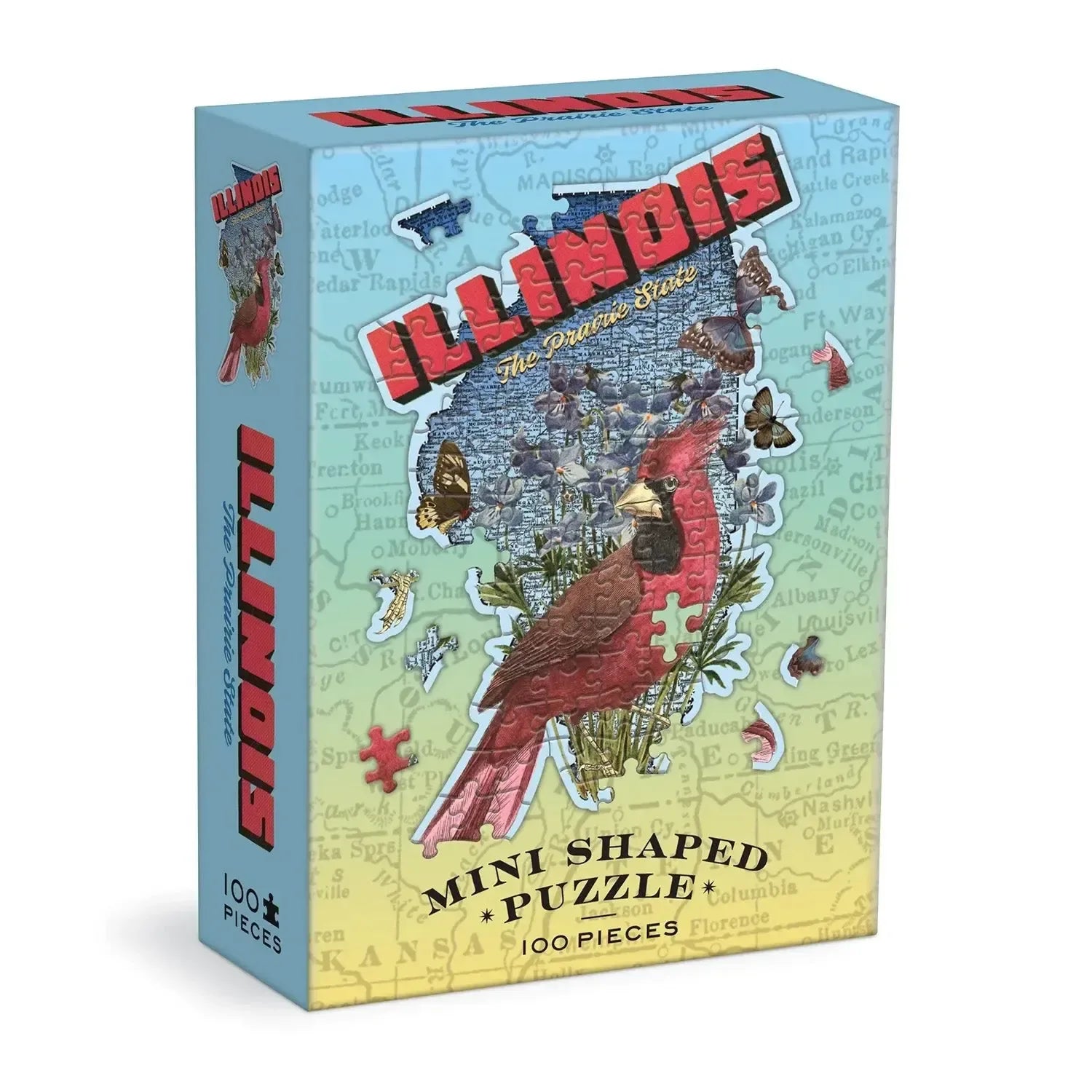 Illinois 100 Piece Mini Shaped Jigsaw Puzzle Galison - BIG FRENCHIES