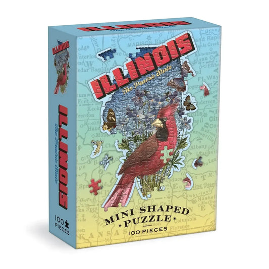 Illinois 100 Piece Mini Shaped Jigsaw Puzzle Galison - BIG FRENCHIES