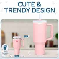 Kitty Cup Cat Tumbler Toy with Catnip & Crinkle Paper- Ideal Cat Birthday Gift